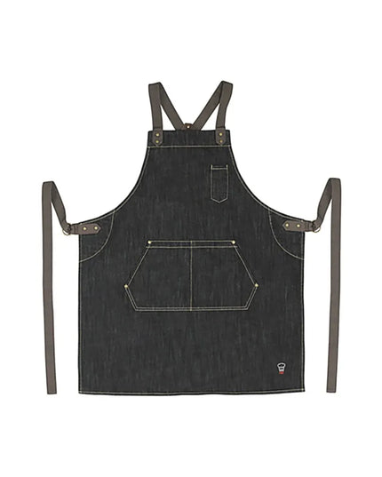 Tạp Dề Yếm Dây Chéo Lưng Winco BADN-3126 81 x 68 cm Poly-Cotton Dark Wash