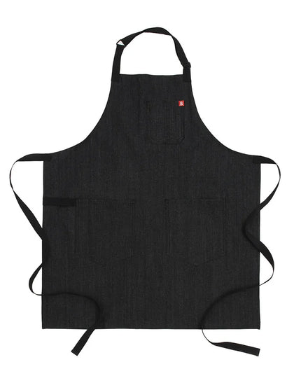 Tạp Dề Yếm Hedley & Bennett HB001620 83.8 x 76.2 cm, Cotton Denim Đen Abalone