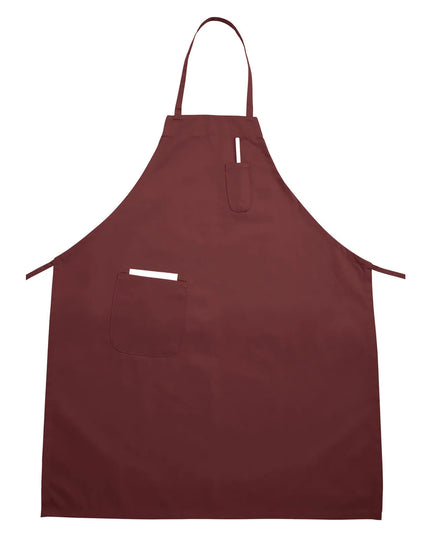 Tạp Dề Yếm Winco BA-PBG 83.8 x 66 cm, Poly-Cotton, Đỏ Burgundy