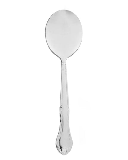 Thìa Súp Bouillon Winco 0004-04 15.2 cm Thép Không Gỉ 18/0, Họa Tiết Elegance