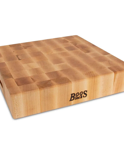 Thớt Chặt John Boos CCB151503 38 x 38 x 7.6 cm, Gỗ Phong Cứng, 2 Mặt Dùng