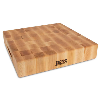 Thớt Chặt John Boos CCB151503 38 x 38 x 7.6 cm, Gỗ Phong Cứng, 2 Mặt Dùng