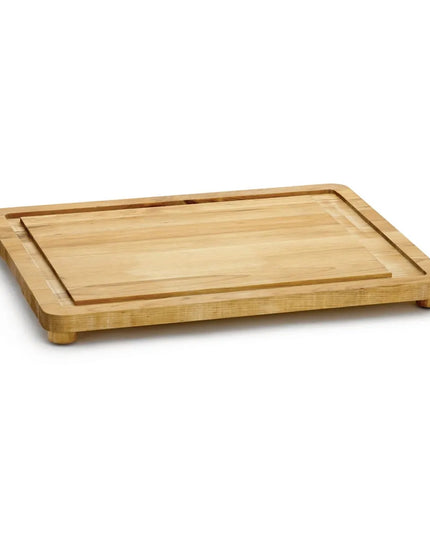 Thớt Gỗ Birch Tablecraft CBW20161L 40.6 x 50.8 cm, Chân Gỗ, Viền Rãnh