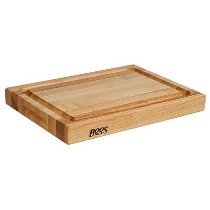 Thớt Gỗ Phong Cứng John Boos RA02-GRV 38.1 x 50.8 x 5.7 cm, Rãnh & Tay Cầm