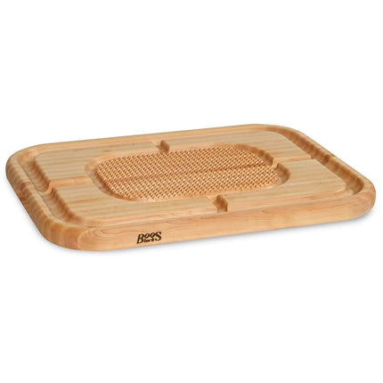 Thớt Lóc Thịt John Boos MN2418150-SM Có Rãnh, Tay Cầm & Khay, 45.7x61x5.7cm, Gỗ Phong MN