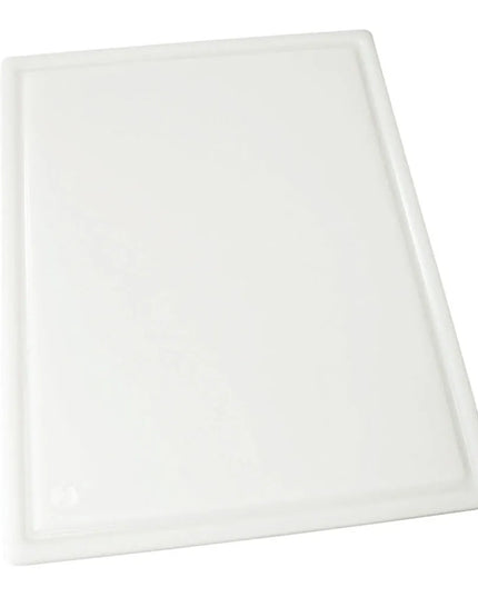 Thớt Nhựa Có Rãnh Winco CBI-1520 38 x 51 x 1.3 cm, Trắng