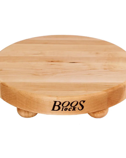 Thớt Tròn John Boos B12R 30.5 cm, Gỗ Maple, Chân Gỗ