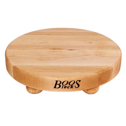 Thớt Tròn John Boos B12R 30.5 cm, Gỗ Maple, Chân Gỗ