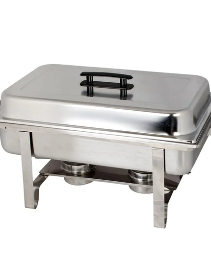 Thunder Group SLRCF001 Full Size Chafer w/ Lift Off Lid & Chafing Fuel Heat