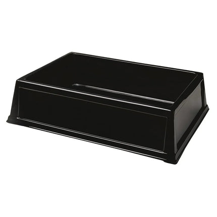 Thùng Làm Lạnh Chữ Nhật Geneva 298 66 cm Dài x 45.7 cm Rộng x 15.2 cm Cao, Nhựa, Đen