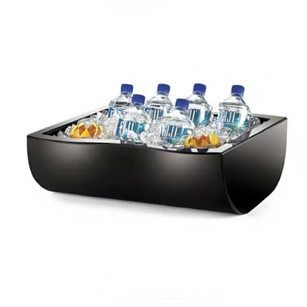 Thùng Làm Lạnh Hình Chữ Nhật Cal-Mil 1256-13 50.8 cm x 38.1 cm x 16.5 cm, Acrylic Đen
