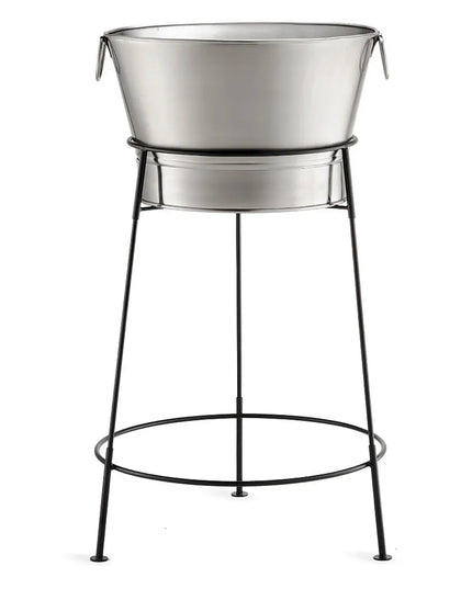 Thùng Làm Lạnh Tròn Tablecraft BT2137N 41.6 lít - Đường Kính 50.8 cm x Cao 95.3 cm, Inox, Đen