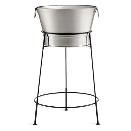 Thùng Làm Lạnh Tròn Tablecraft BT2137N 41.6 lít - Đường Kính 50.8 cm x Cao 95.3 cm, Inox, Đen