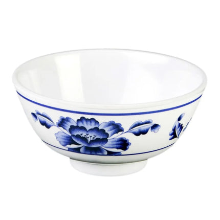 Tô Cơm Hoa Sen Thunder Group 3004TB 340 ml - Melamine, Trắng/Xanh