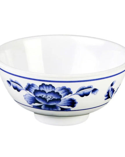 Tô Cơm Hoa Sen Thunder Group 3006TB 270 ml - Melamine, Trắng/Xanh