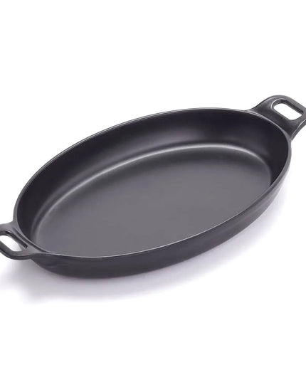 Tô Hầm Oval Melamine Đen American Metalcraft MC81 385 ml