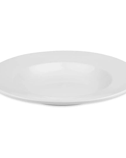 Tô Mì Tròn Libbey 840-370-200 - 30 cm, 591 ml, Sứ Viền Cuộn, Trắng, Porcelana