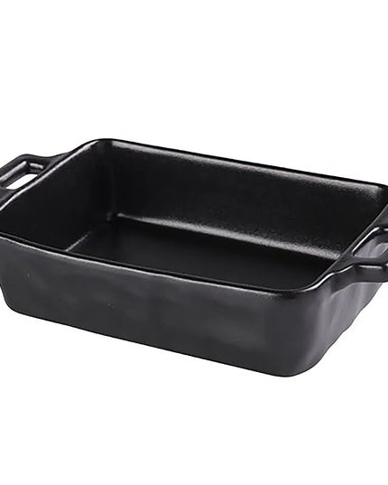 Tô Nướng Tròn Có Tay Cầm Gốm Noble Black Yanco NB-910 740 ml