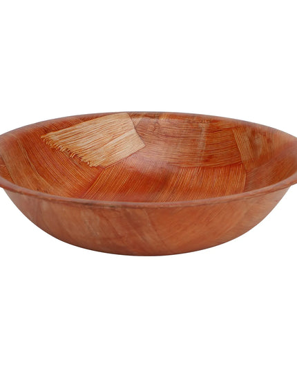 Tô Salad Gỗ Đan Tablecraft 205 14 cm, Gỗ Mahogany, Đáy Tròn, 4 Lớp