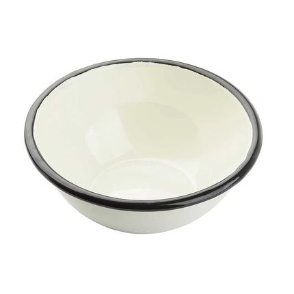 Tô Tròn Enamelware Collection™ Tablecraft 11152 591 ml, Sứ Porcelain, Trắng