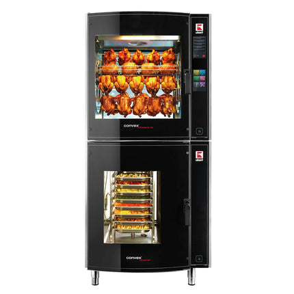 UBERT | Rotating chicken grill & combi oven – pass-through - 8x GN 1/1 - 48 chickens - self-cleaning