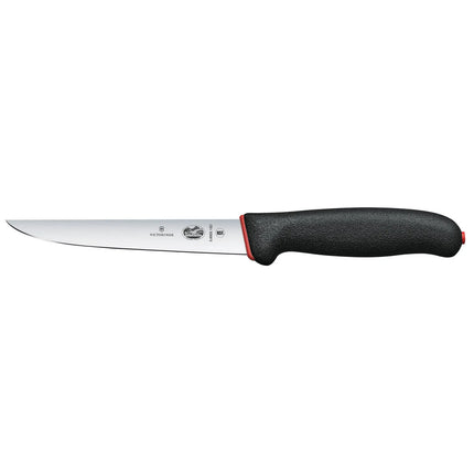 VICTORINOX | Fibrox Boning Knife – Straight Edge - 15 cm Blade - Black/Red Handle