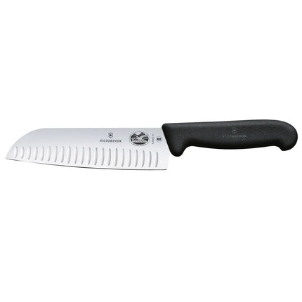 VICTORINOX | Fibrox Santoku Knife – Granton Edge - 17 cm Blade
