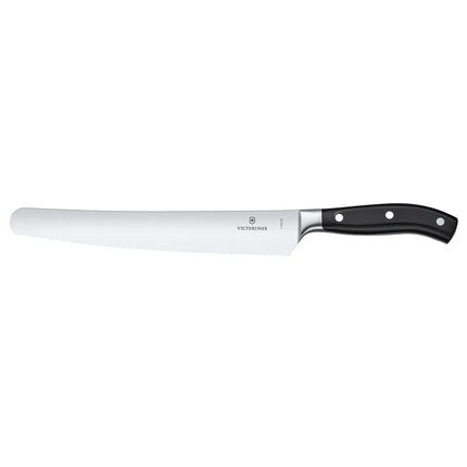 VICTORINOX | Grand Maître Bread & Pastry Knife 260 mm – Black Handle - Serrated Edge - Stainless Steel Blade