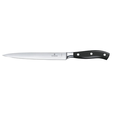 VICTORINOX | Grand Maître Filleting Knife 200 mm – Straight Edge - Black Handle - Stainless Steel Blade