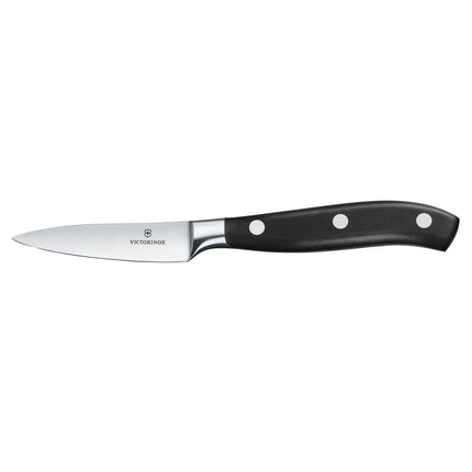 VICTORINOX | Grand Maître Vegetable/Paring Knife 80 mm – Black Handle - Stainless Steel Blade