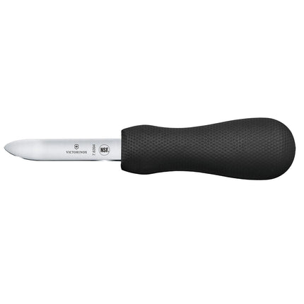 VICTORINOX | Oyster Shucker Knife – Stainless Steel - Curved Blade - Black Handle