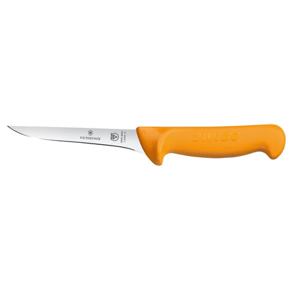 VICTORINOX | SWIBO Boning Knife – 100 mm Blade - Orange Handle - Stainless Steel