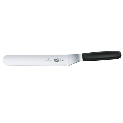VICTORINOX | Swiss Classic Offset Palette Knife Spatula – 25 cm - Flexible Swiss‑Made Blade - Stainless Steel - Black Handle