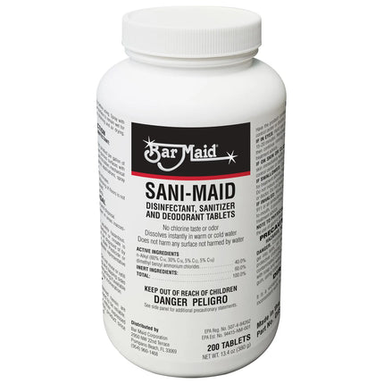 Viên Khử Trùng Quaternary Bar Maid DIS-207 200 Viên/Chai