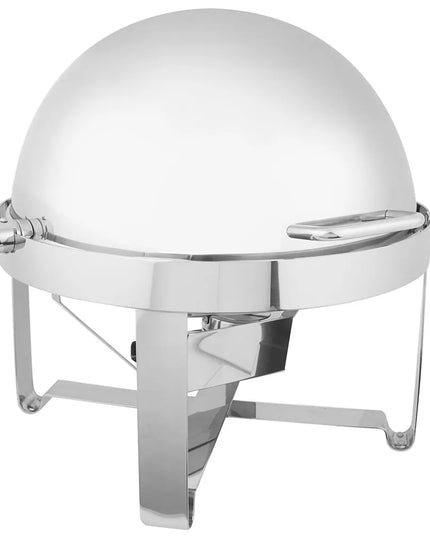Vollrath 46360 6 qt. Round Chafer w/Roll-top Lid & Chafing Fuel Heat