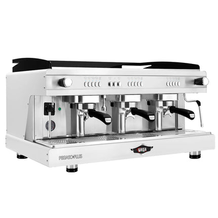 WEGA | Commercial 3-Group Espresso Machine – Steam Wand & Hot Water