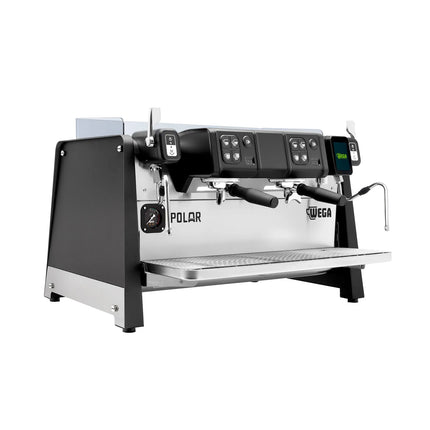 WEGA | Polar – Commercial 2-Group Espresso Machine – 5.2 kW – with 2 Steam Wands & Hot Water – Touch – Black