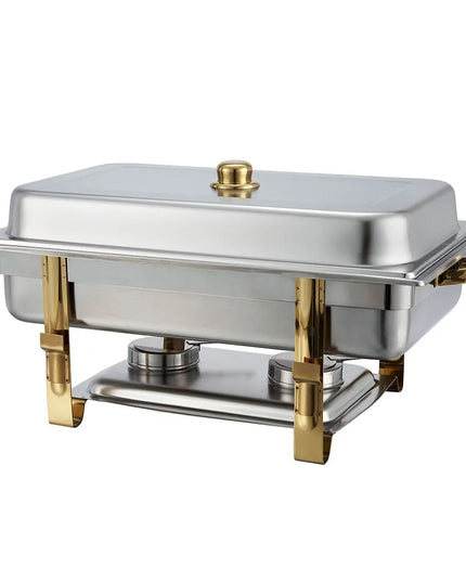 Winco 201 Full Size Chafer w/ Lift Off Lid & Chafing Fuel Heat