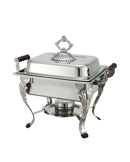 Winco 508 Half Size Chafer w/ Lift-off Lid & Chafing Fuel Heat