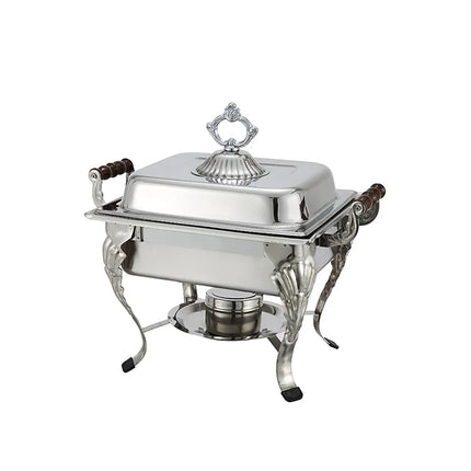 Winco 508 Half Size Chafer w/ Lift-off Lid & Chafing Fuel Heat