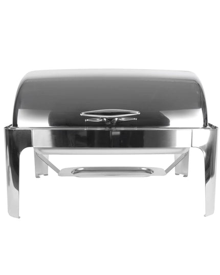 Winco 601 Full Size Chafer w/ Roll-top Lid & Chafing Fuel Heat