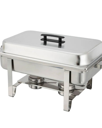 Winco C-3080B Full Size Chafer w/ Hinged Lid & Chafing Fuel Heat