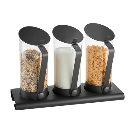 WMF | Commercial Buffet Cereal & Juice Dispenser Set – Dishwasher Safe - Black