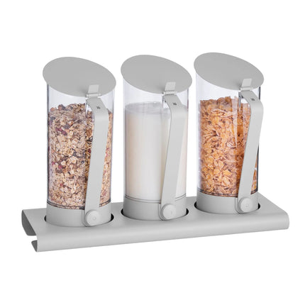 WMF | Commercial Buffet Cereal & Juice Dispenser Set – Dishwasher Safe - Grey
