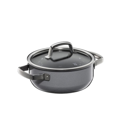 WMF | Fusiontec Mineral - Frying pot - Ø 200 mm - 2.4 liters - incl. glass lid - Platinum