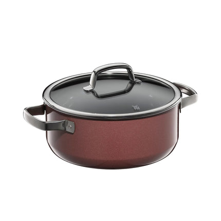WMF | Fusiontec Mineral - Frying pot - Ø 240mm - 4.4 liters - incl. glass lid - Rose Quartz