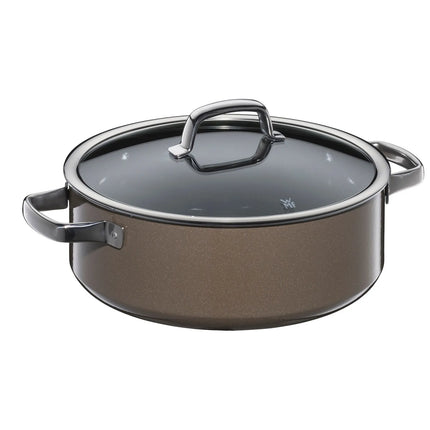 WMF | Fusiontec Mineral - Frying pot - Ø 280mm - incl. glass lid - Dark Brass