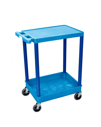 Xe Đẩy Đa Năng Luxor Khay Và Kệ Phẳng 24x18x90.2 cm Polyethylene Xanh Dương BUSTC21BU
