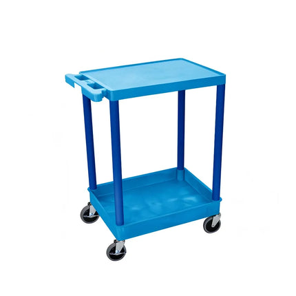Xe Đẩy Đa Năng Luxor Khay Và Kệ Phẳng 24x18x90.2 cm Polyethylene Xanh Dương BUSTC21BU