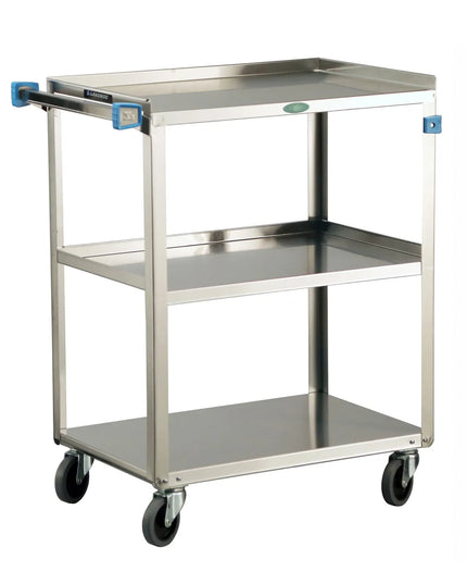 Xe Đẩy Phục Vụ Lakeside 411 3 Tầng Inox Tải Trọng 226.76 kg Thành Cao